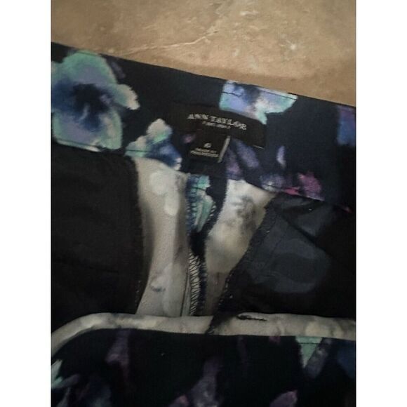 Ann Taylor 6 Printed Crepe Pants - Picture 2 of 7